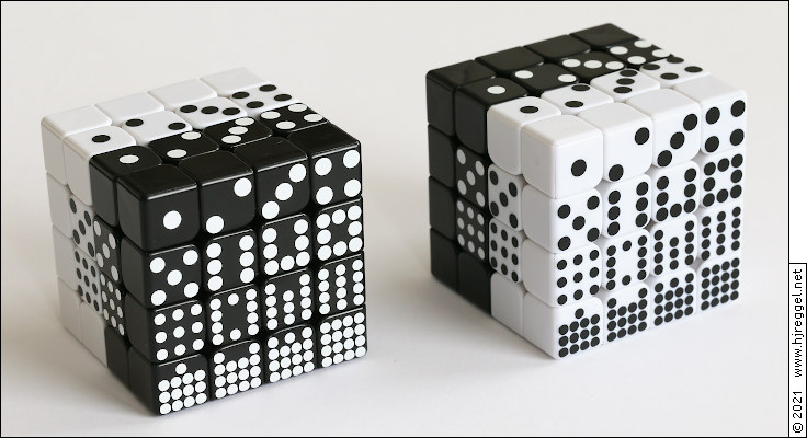  4x4x4 Cubes with Domino Scheme